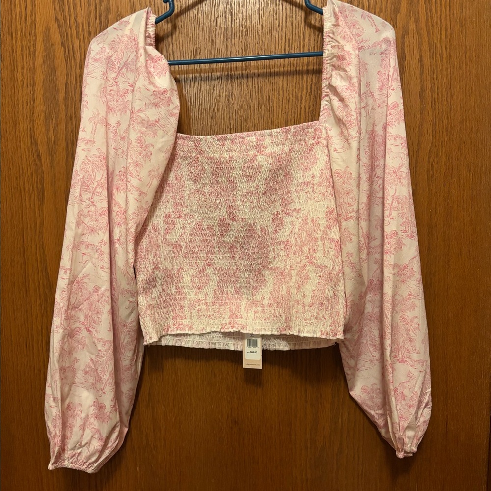 BCBGeneration Pink Patterned Blouse